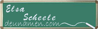Elsa Scheele Visitenkarte